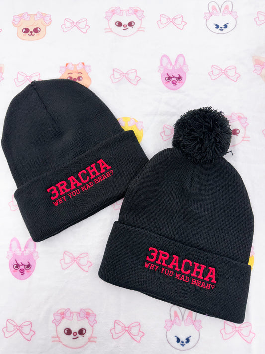 3Racha Embroidered Beanie