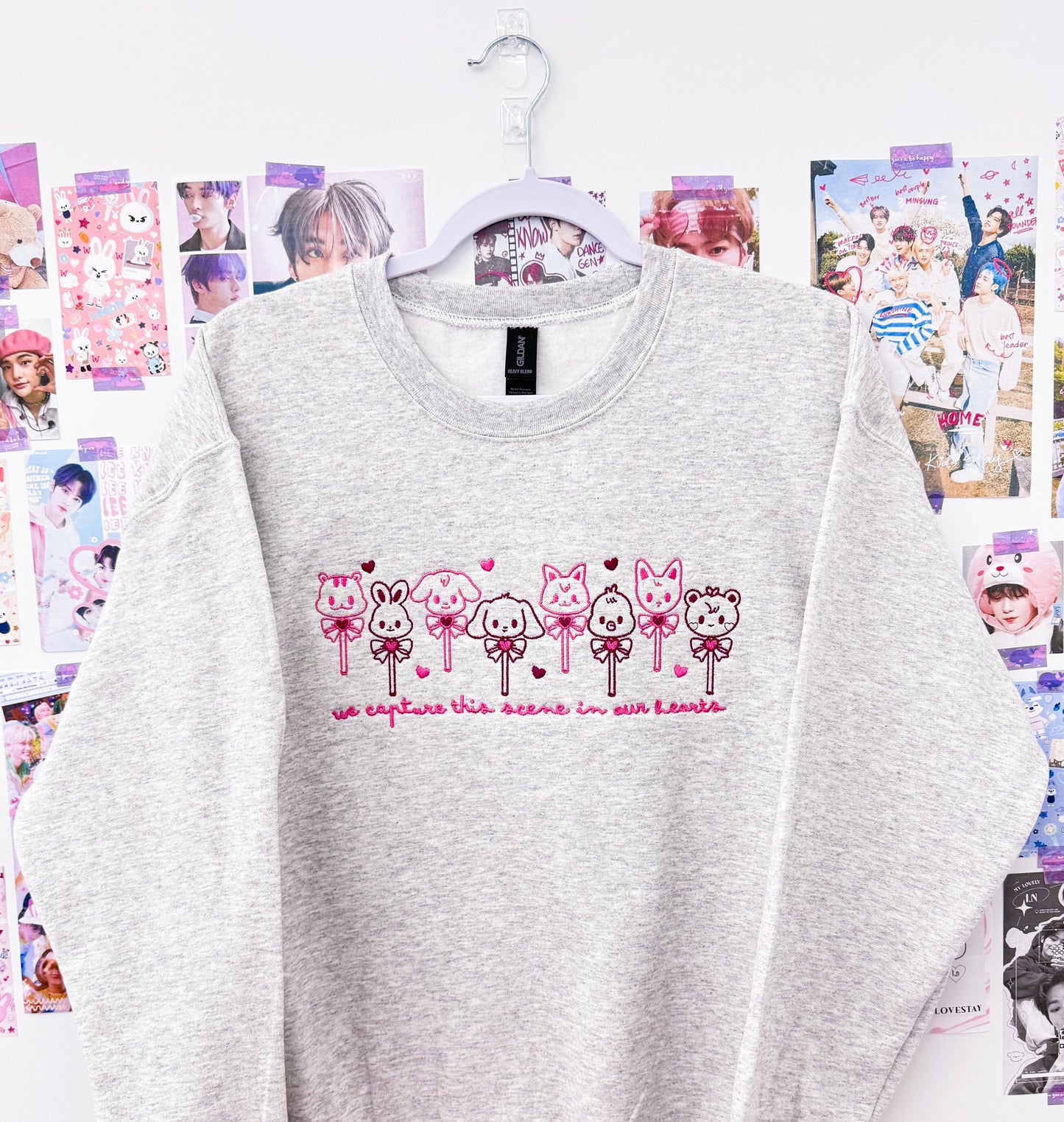 ValenTeez Embroidered Crewneck Sweatshirt