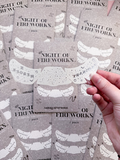 Night of Fireworks Temporary Tattoo Freckles