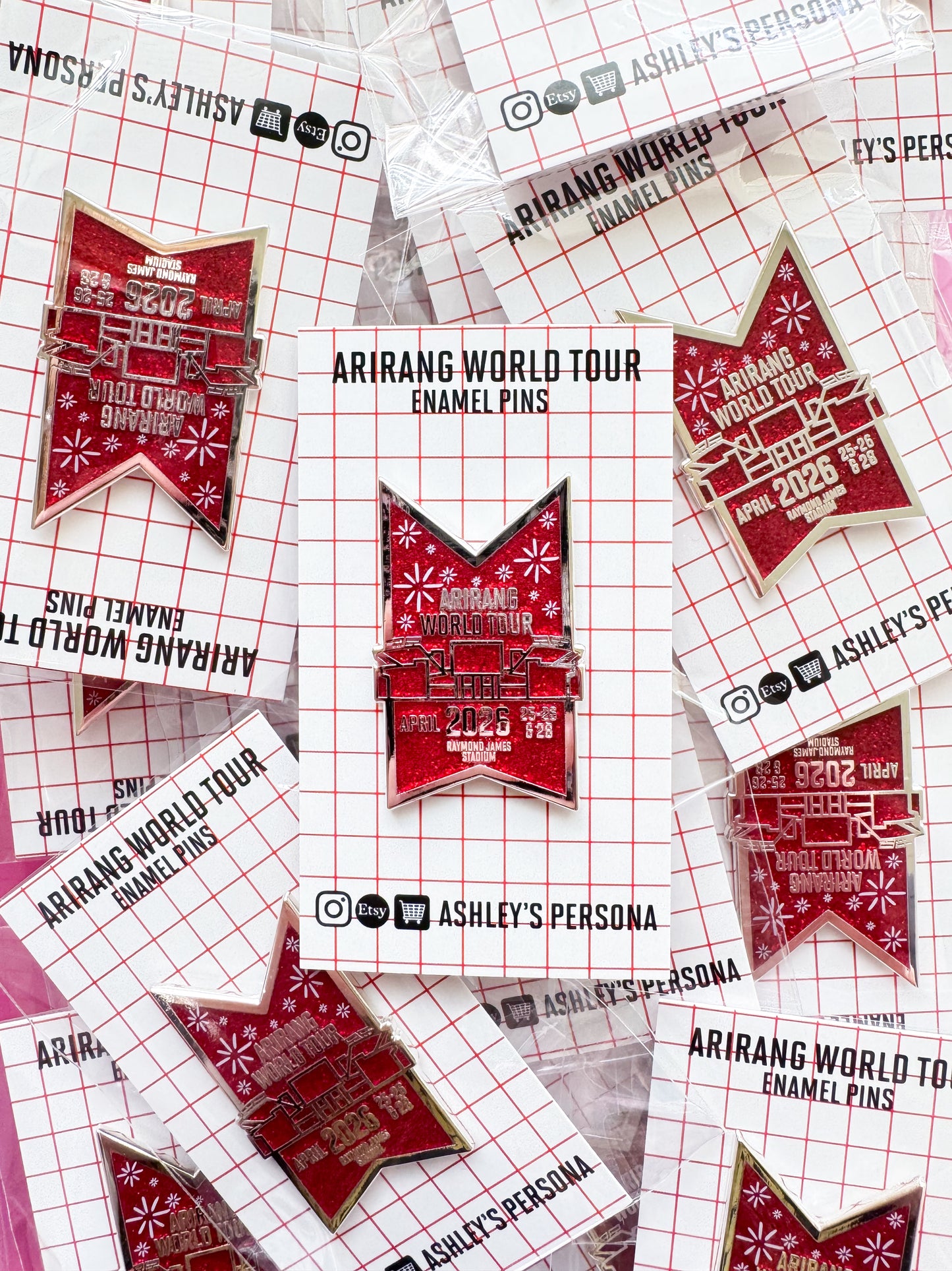 World Tour 2026 Enamel Pins