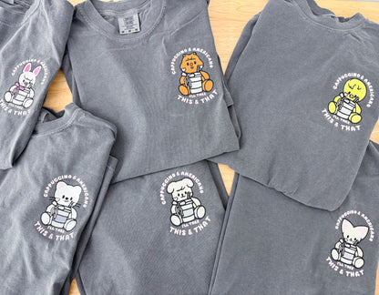 This/That Embroidered Crewneck Sweatshirt and Tshirt