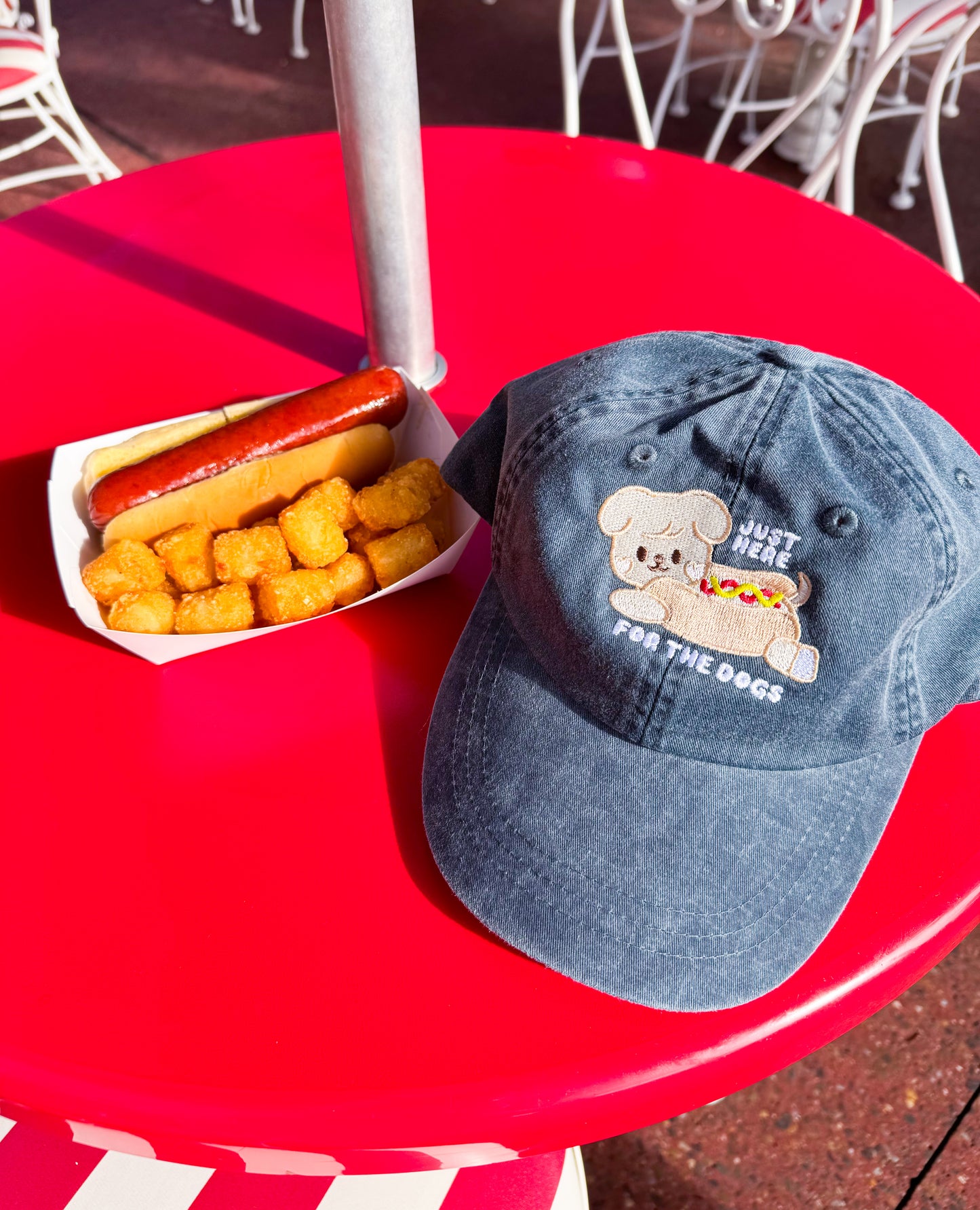 Puppy Hot Dog Embroidered Hat