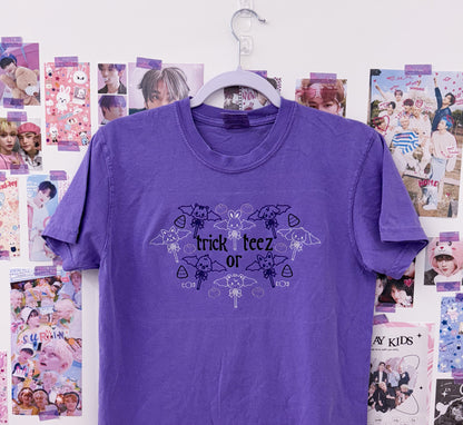Trick Or Teez Embroidered Crewneck Sweatshirt and Tshirt