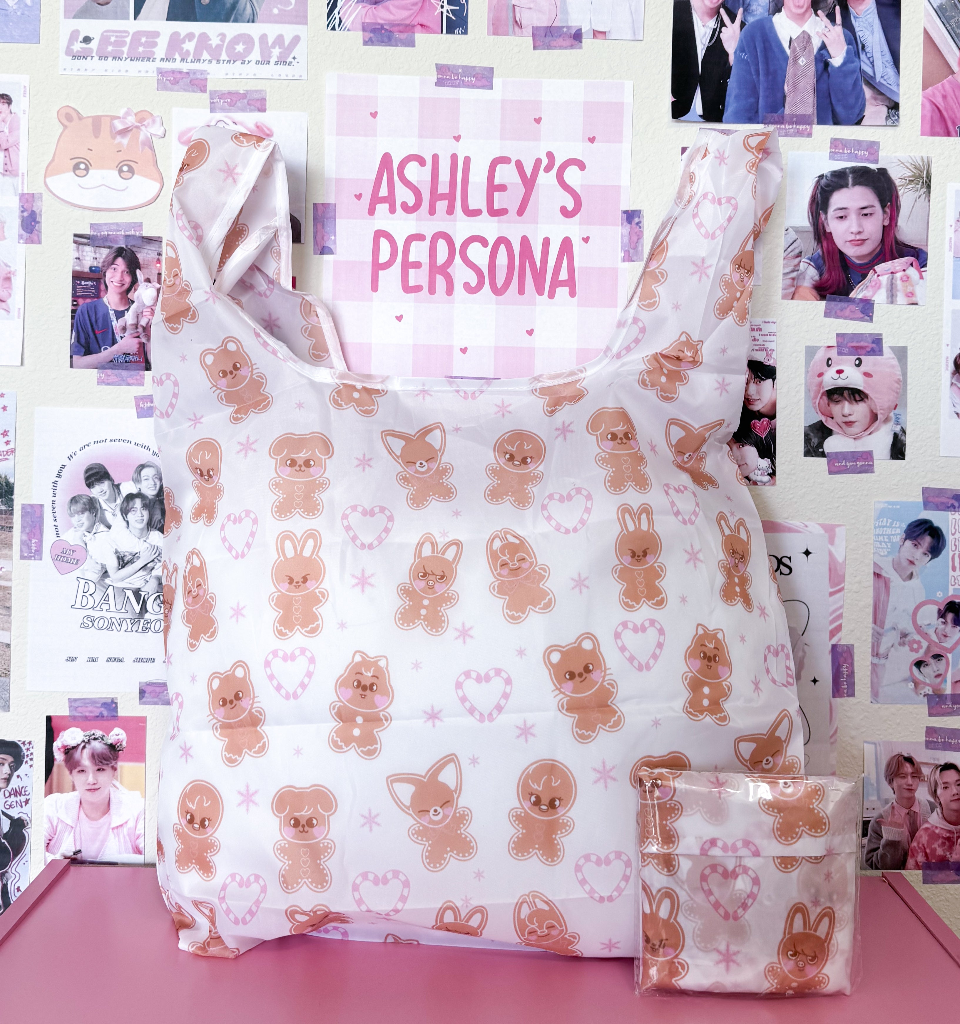 Ginger-Skz reusable foldable tote – ashleyspersona