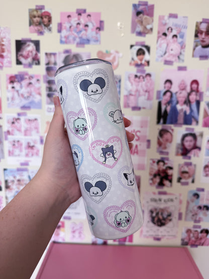 XH Memes/Quotes Metal Tumbler With Straw