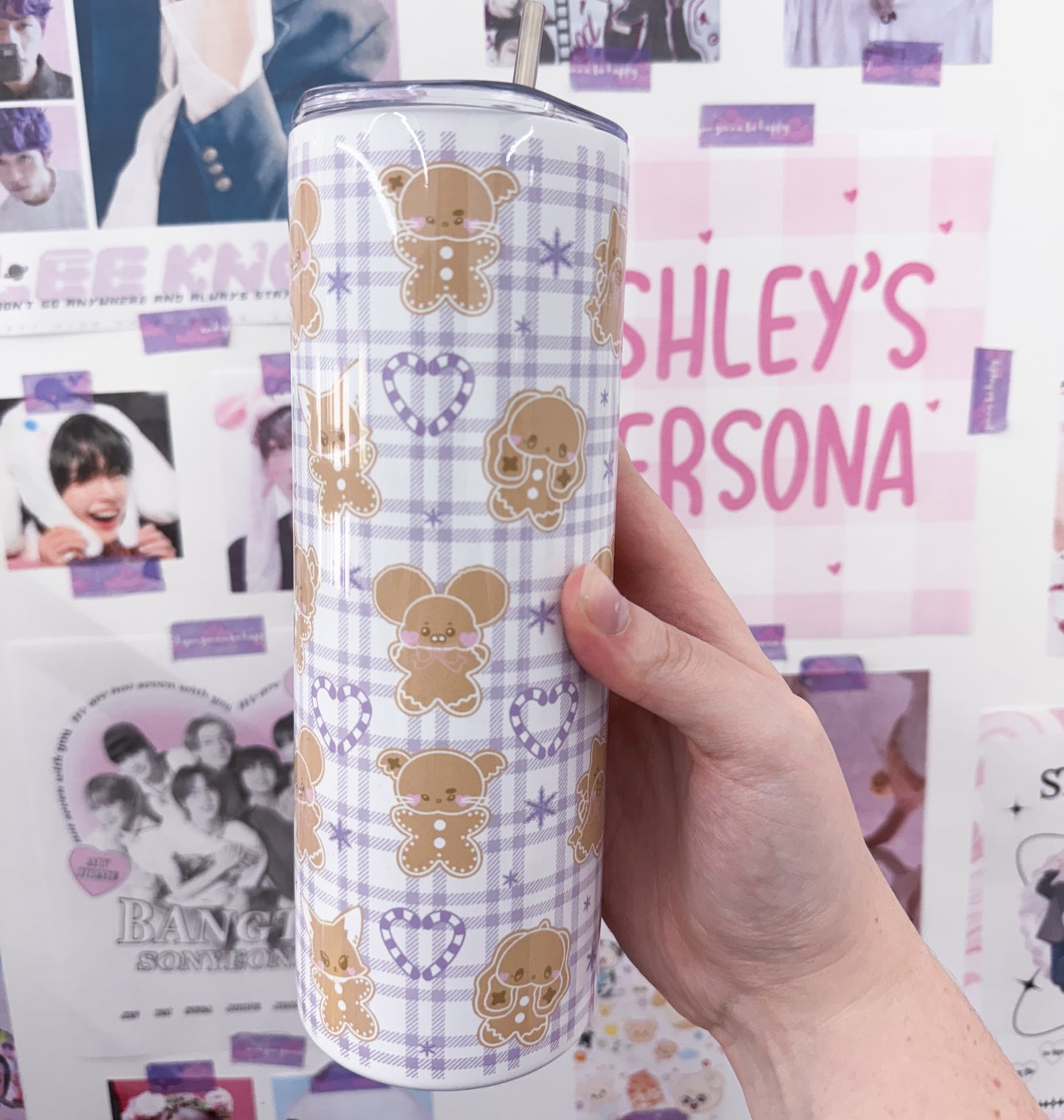 Ginger-XH Metal Tumbler With Straw