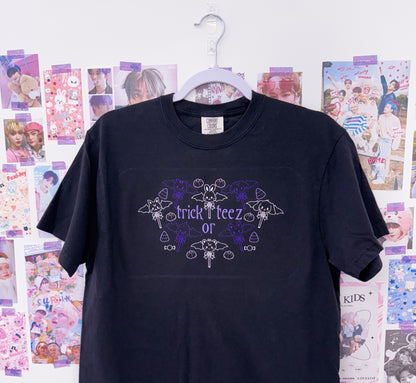 Trick Or Teez Embroidered Crewneck Sweatshirt and Tshirt