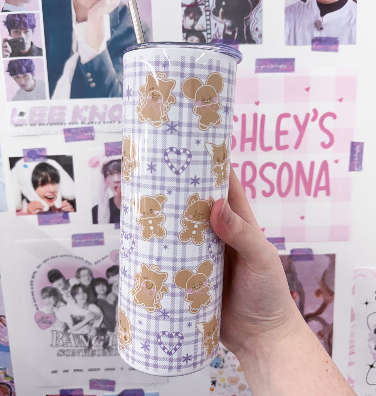 Ginger-XH Metal Tumbler With Straw