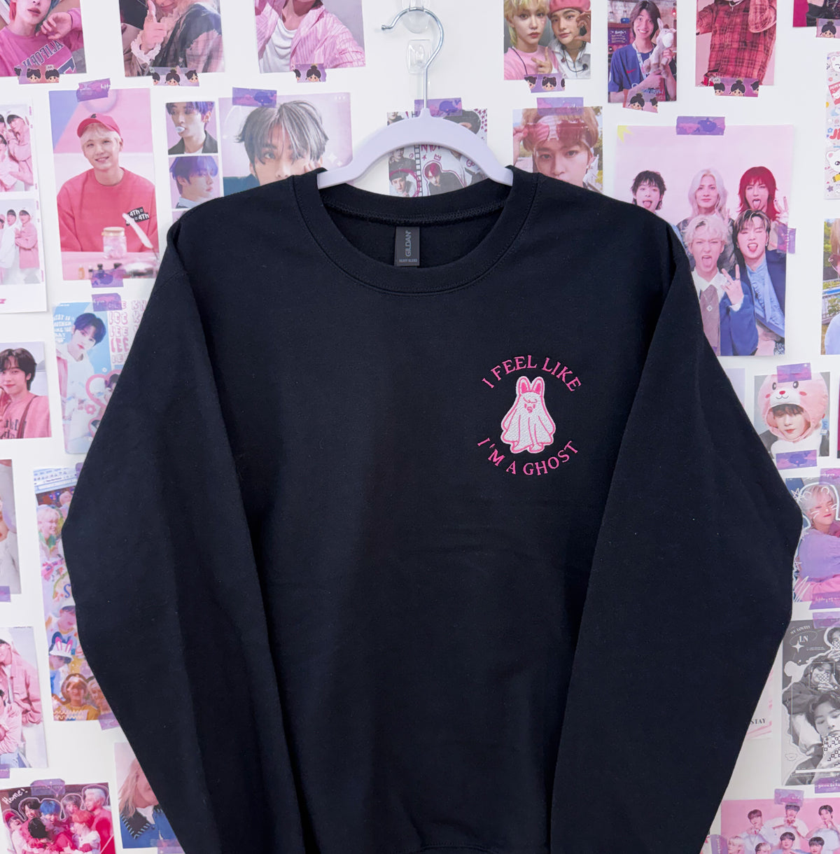 I feel like I'm a Ghost Embroidered Crewneck Sweatshirt or Tshirt