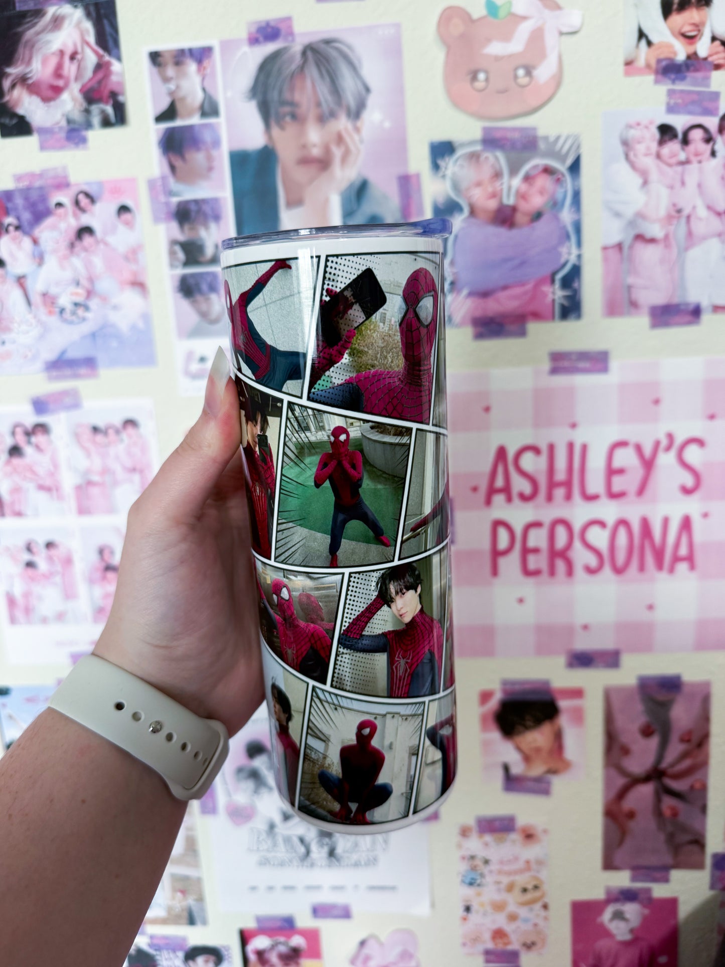 Spidey Yunho Metal Tumbler With Straw