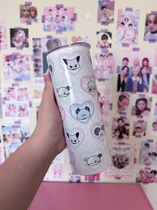 XH Memes/Quotes Metal Tumbler With Straw