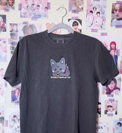 Overstimulated Wooyoung embroidered tshirt