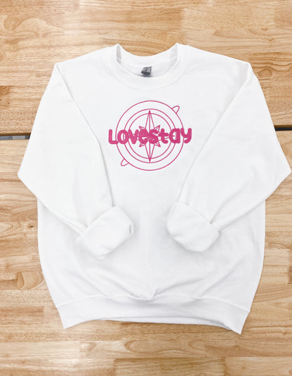Lovestay Embroidered Crewneck Sweatshirt