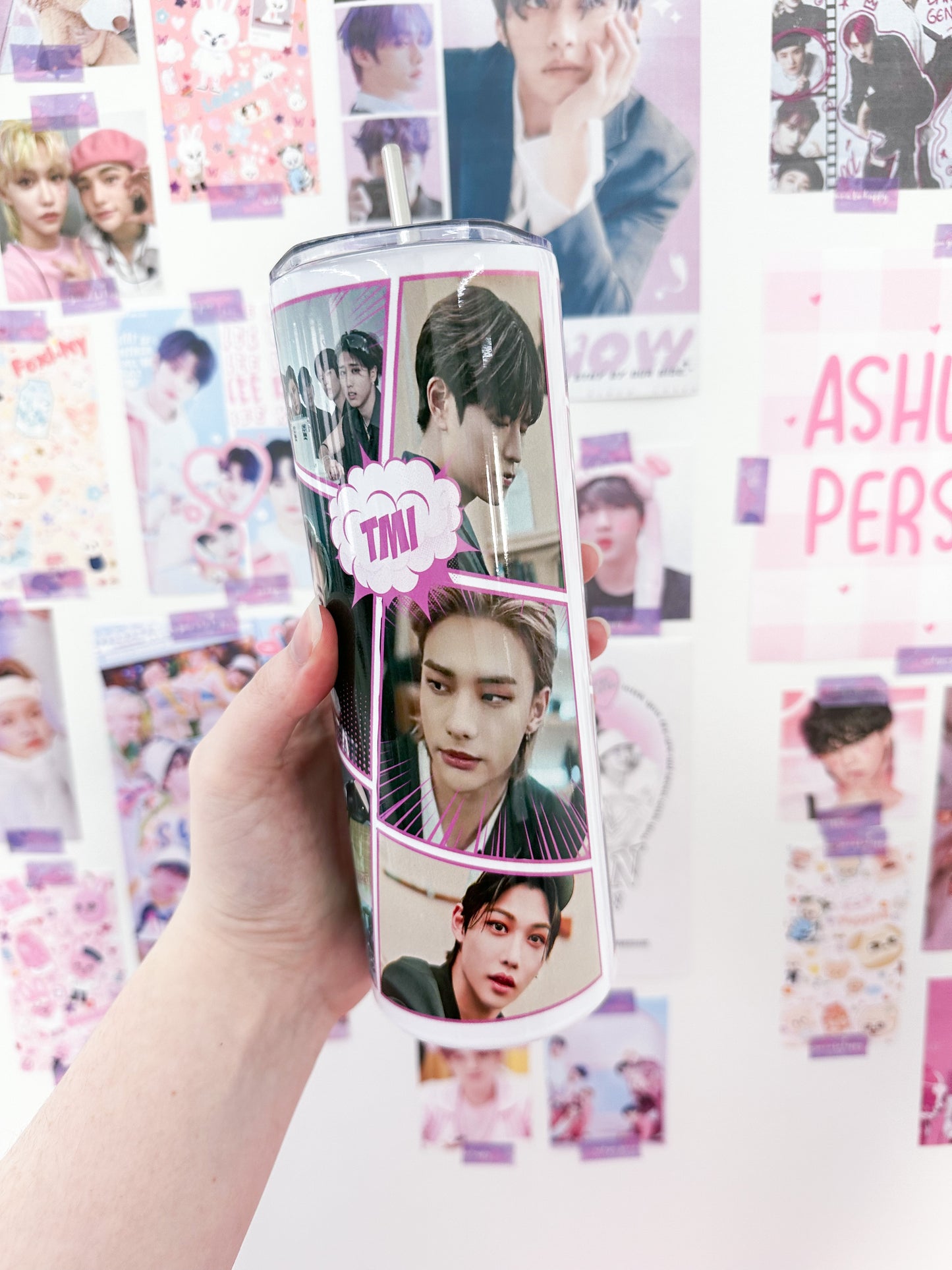Give Me Your TMI Metal Tumbler With Straw